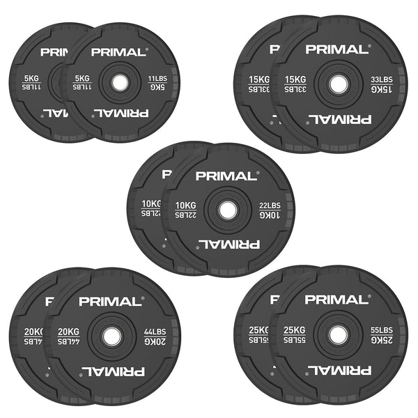 Primal Performance Series Black Rubber Bumper - 55lbs